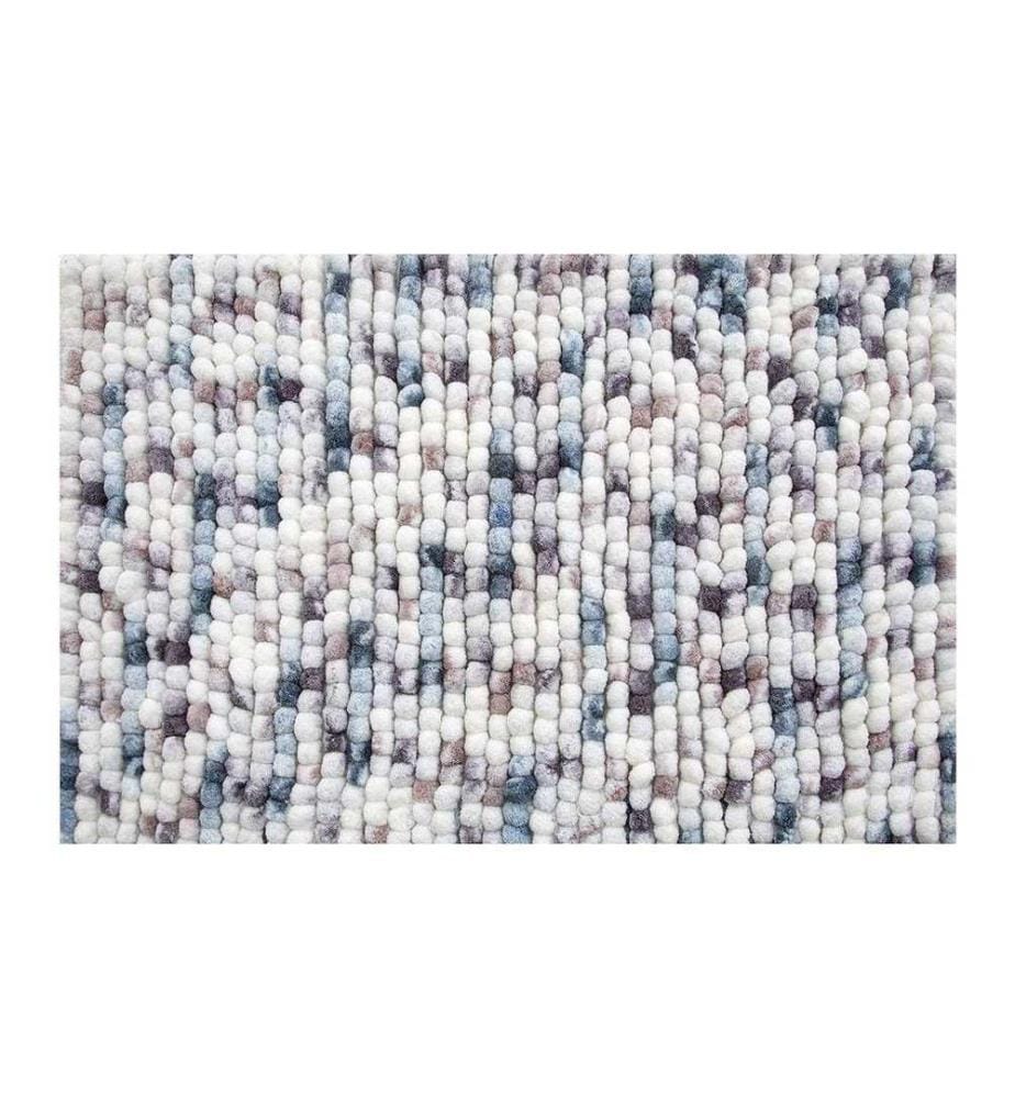 SPIRELLA - Tapis de bain KITO 55 x 65 cm 55 x 65 cm, Bleu/Brun/Blanc