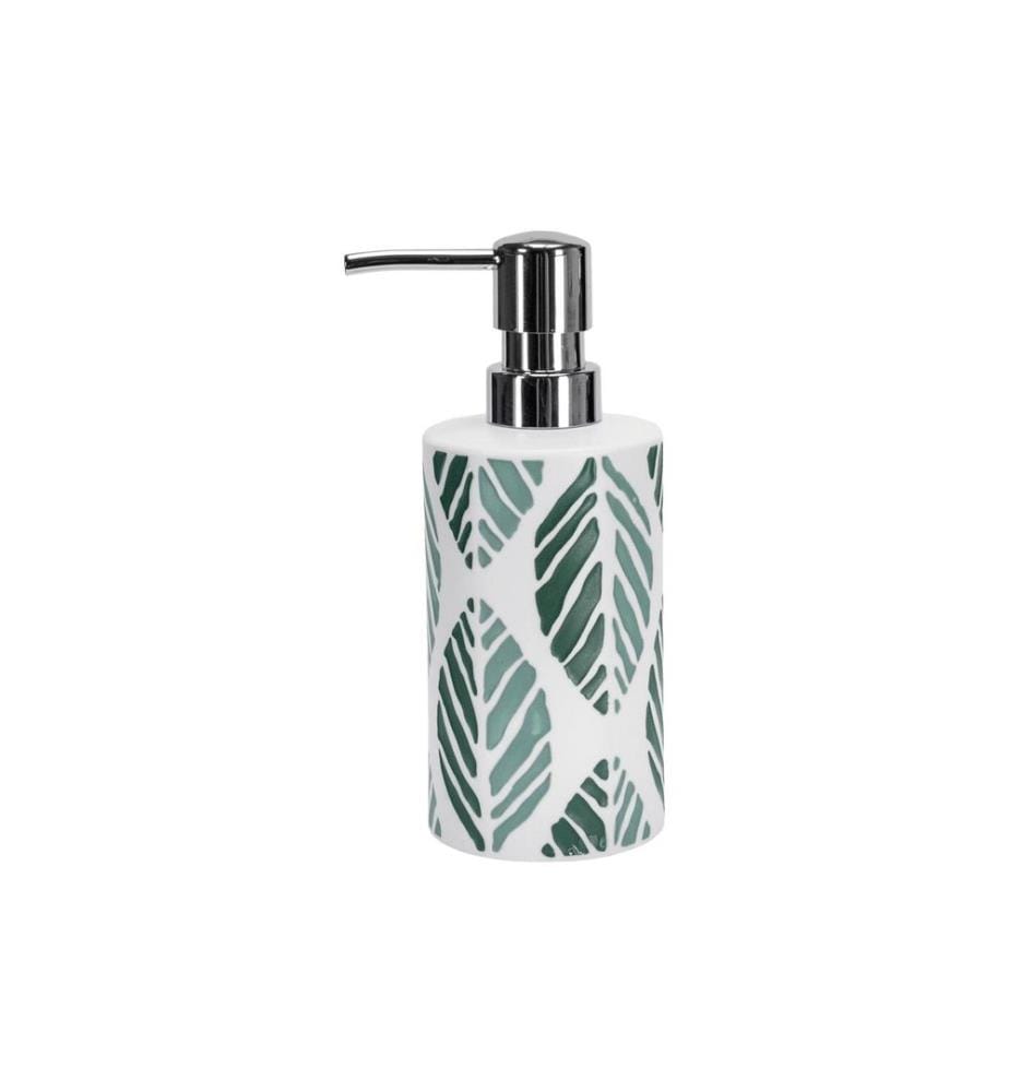 KLEINE WOLKE - Distributeur de savon Leaf 300 ml, Vert/Blanc