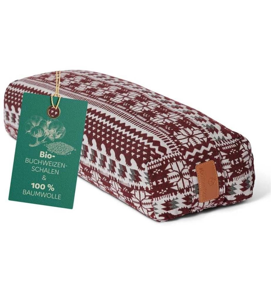 DoYourYoga - Coussin de yoga Paravati Blanc/rouge