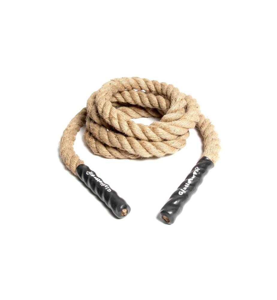 Gladiatorfit Corde d'entraînement de cross en chanvre, 4.5 m