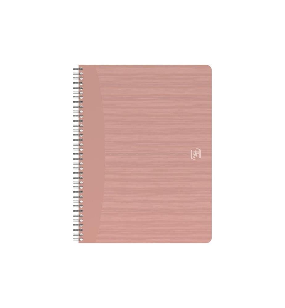 Oxford Carnet de notes Cahier à spirales à carreaux, rose