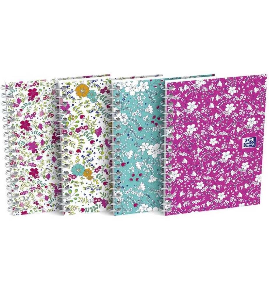 Oxford Bloc-notes GO Floral A6 quadrillé