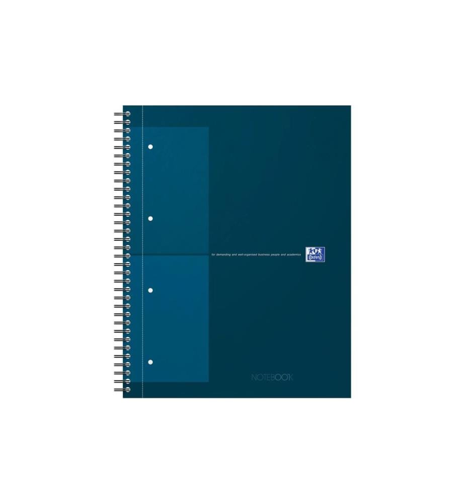 Oxford Bloc-notes A4, À carreaux, Turquoise foncé