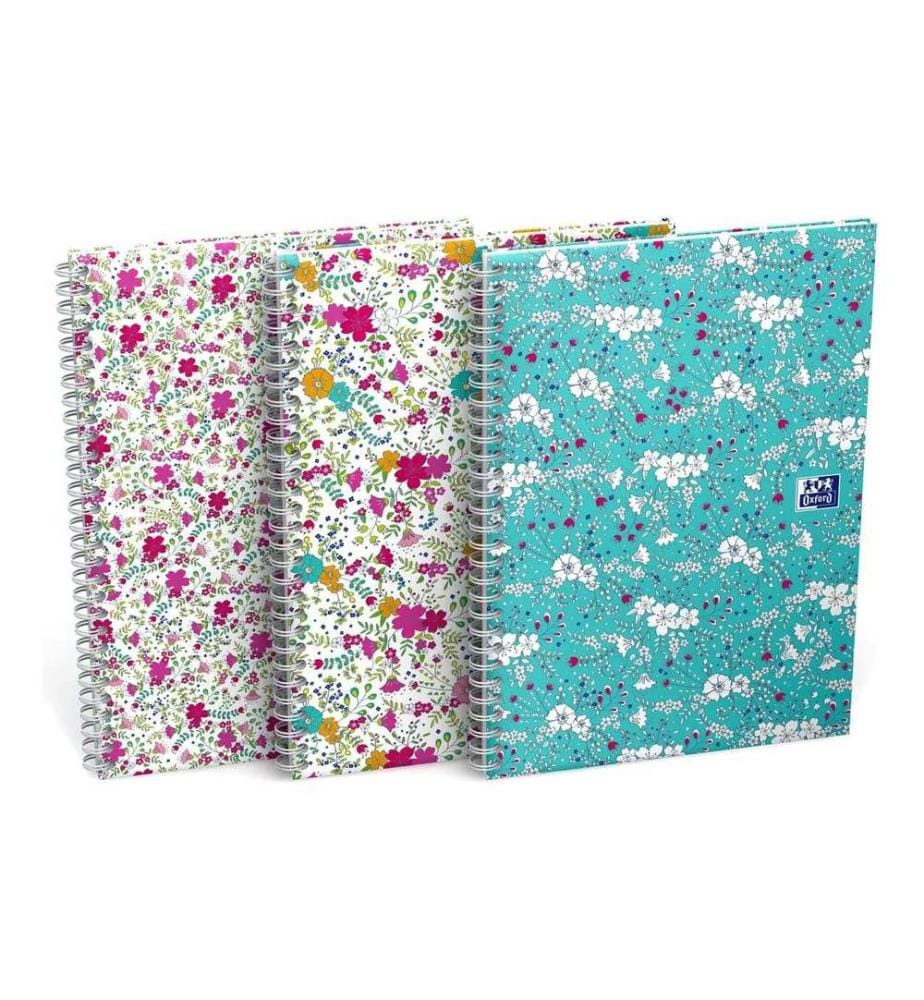 Oxford Bloc-notes GO Floral B5 quadrillé