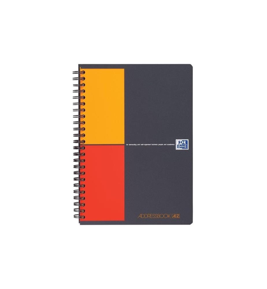 Oxford Carnet dadresses International, A5, À lignes, Gris