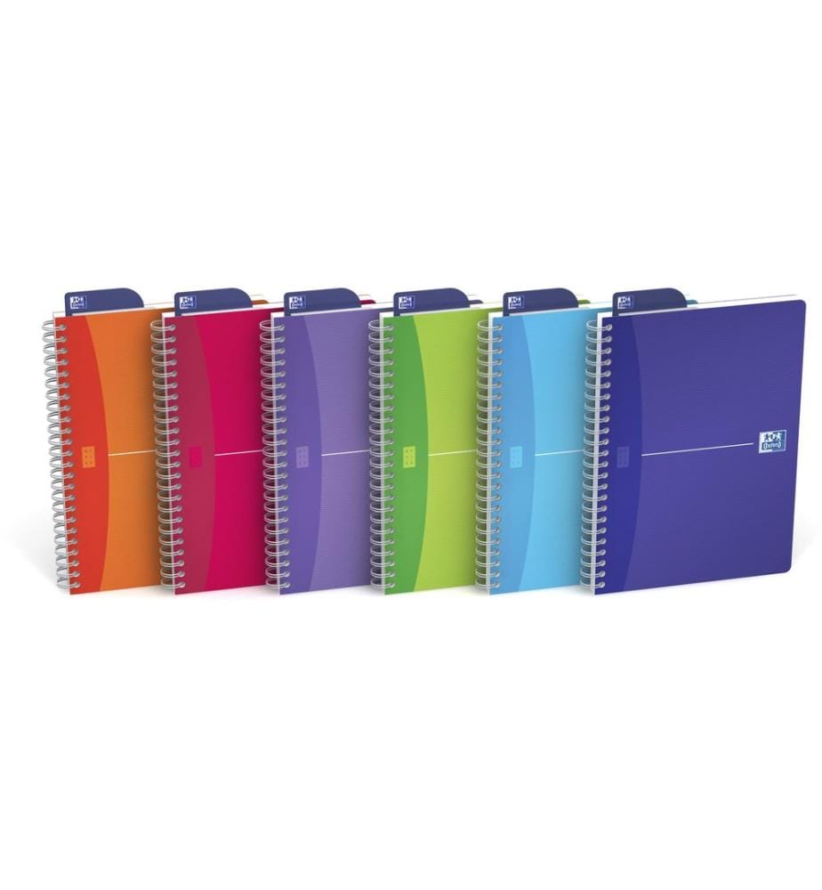 Oxford Bloc-notes MyColours A5, À lignes, Assorti, 5 pièces