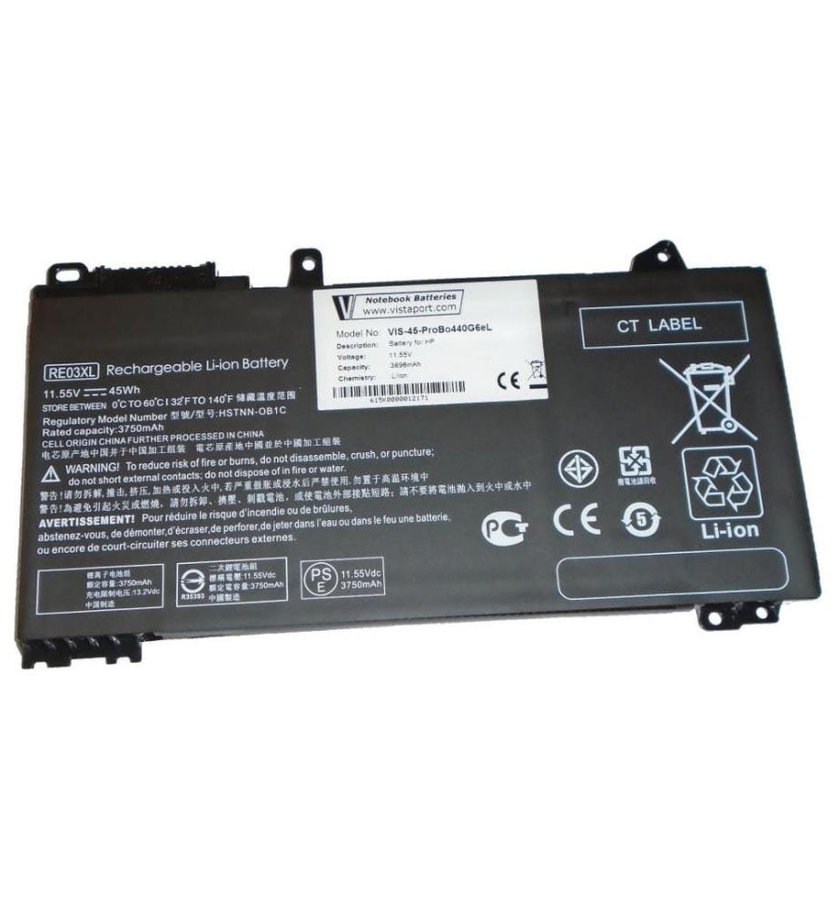 Vistaport - Batterie pour HP ProBook 4430 G6/G7, 440/450 G6/G7, 455R G6