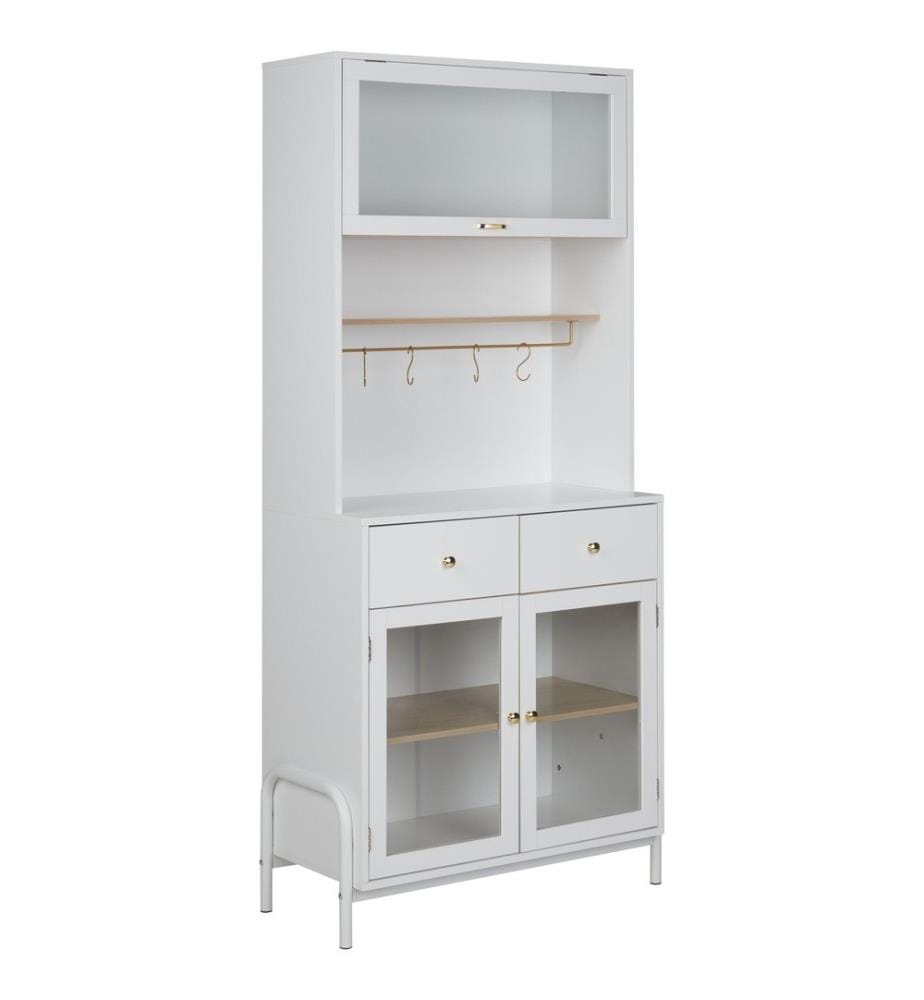 Vitrine en verre PARLIN 82 cm Blanc