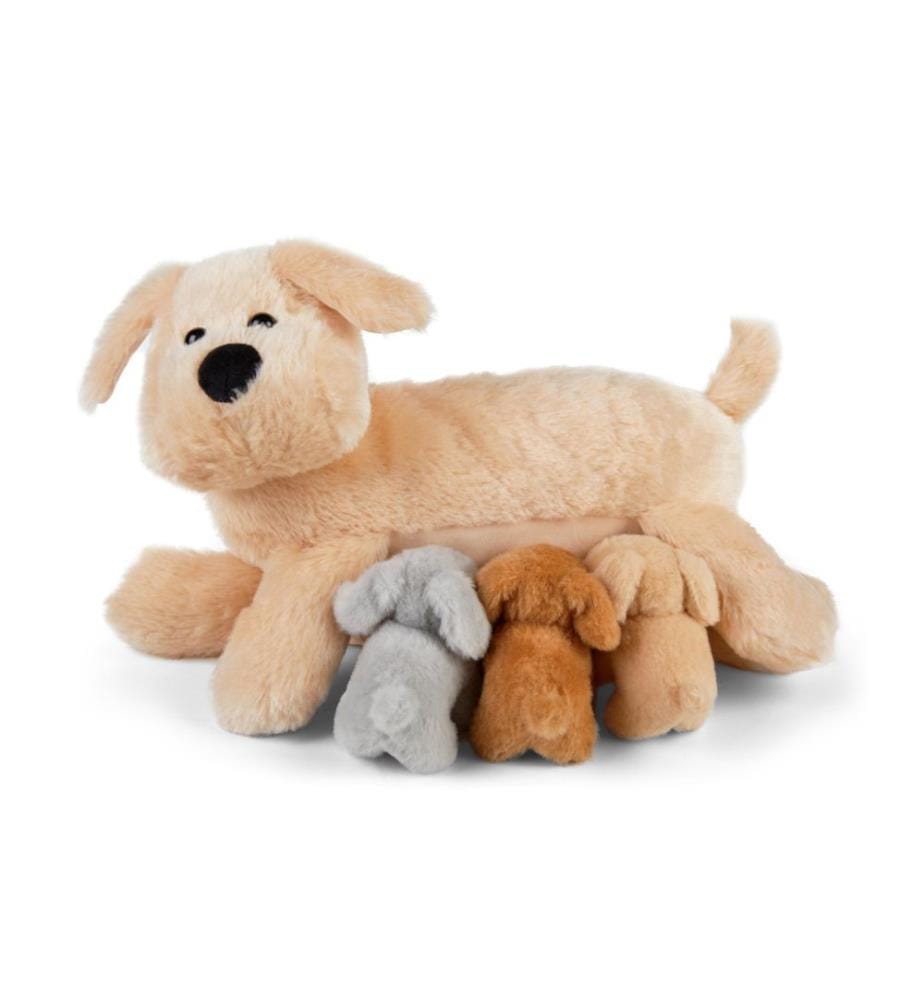MAMANIMALS - Animal en peluche Mama Dog & Babies 25 cm
