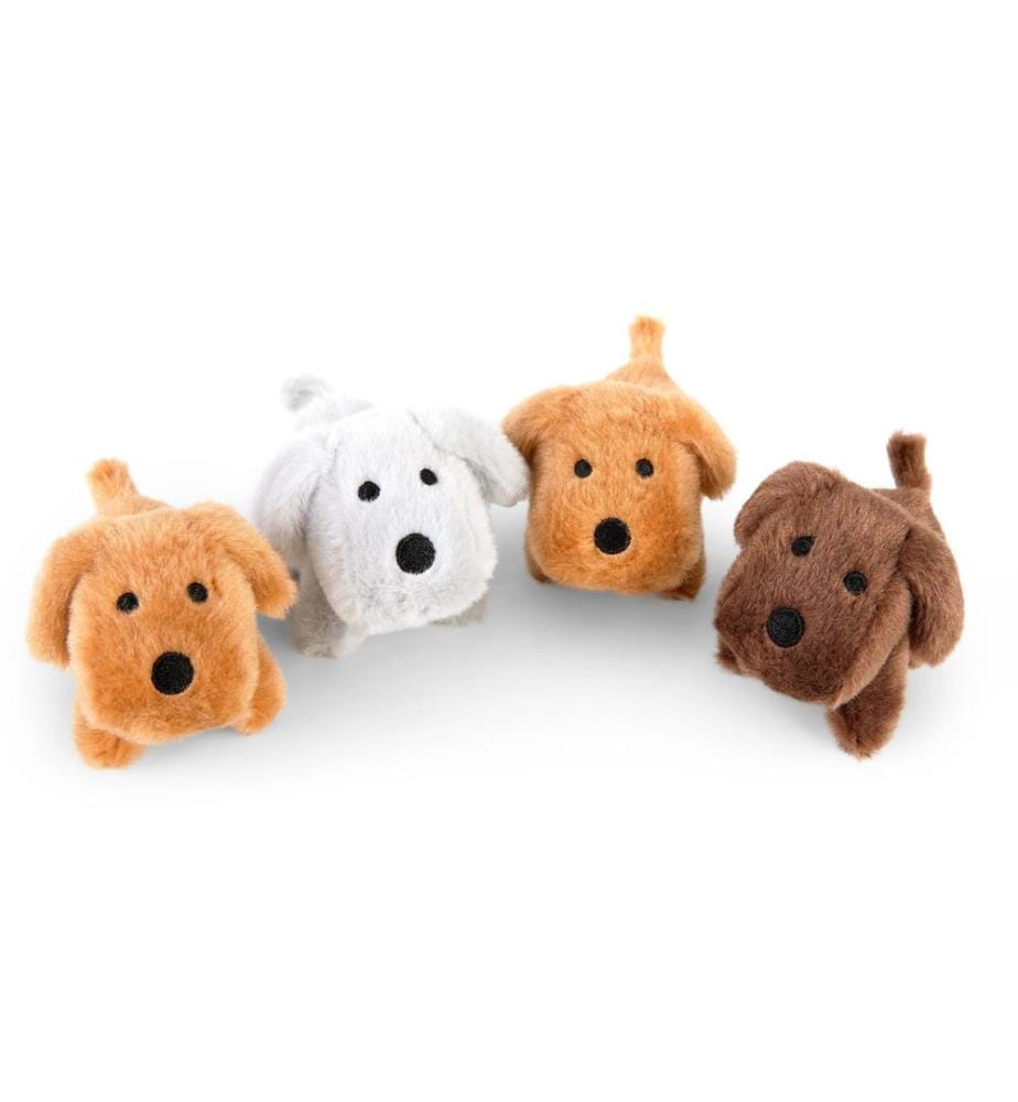 MAMANIMALS - Animal en peluche Bébés chiens 4 pièces 9 cm