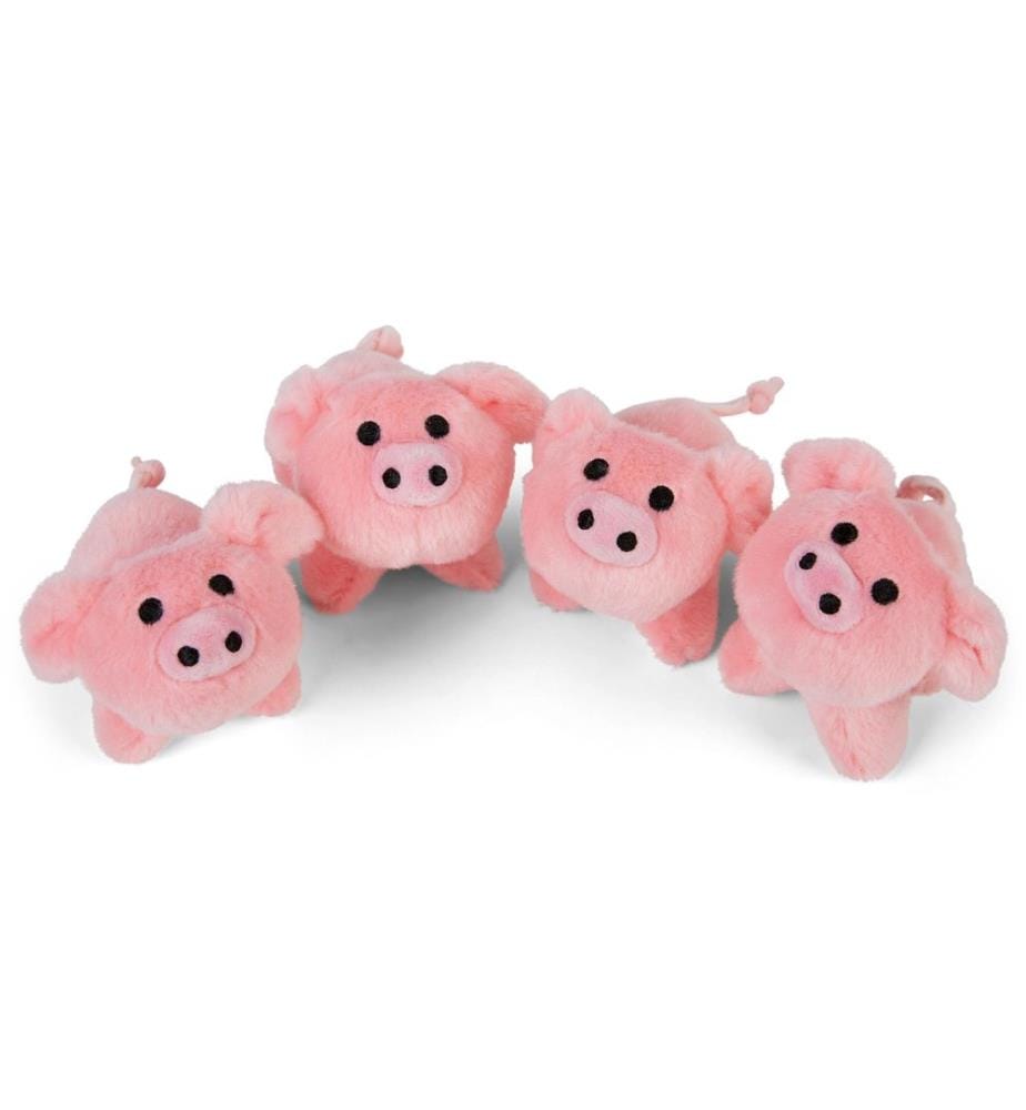 MAMANIMALS - Animal en peluche Bébés cochons 4 pièces 9 cm