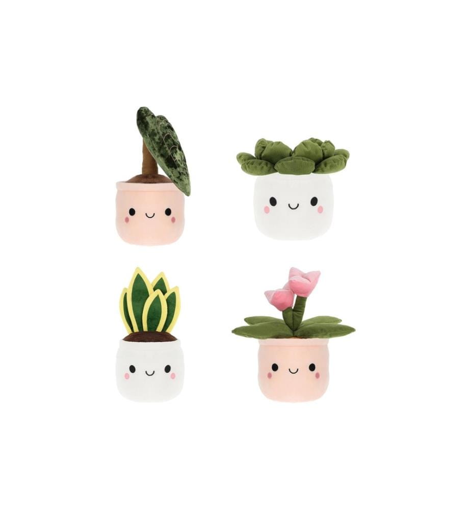 Keeleco - Peluche Plantes assorties 30 cm