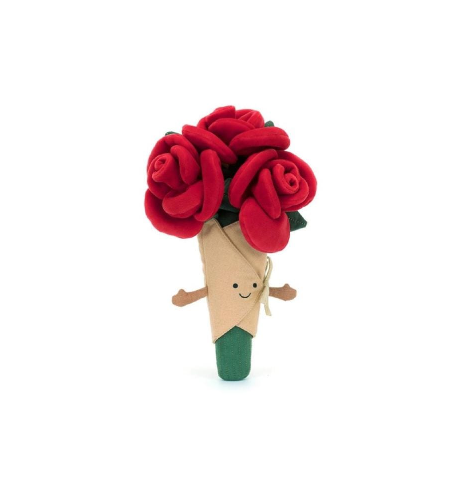 Jellycat - Animal en peluche Amuseur bouquet de roses Rouge