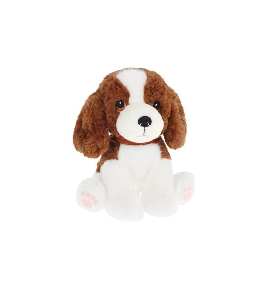 Keeleco - Animal en peluche Chien Épagneul 23 cm
