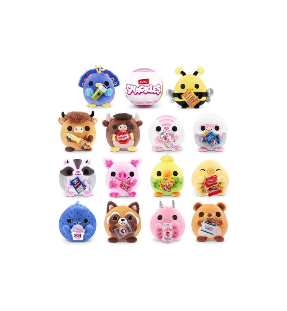 Zuru - Animal en peluche Snackles  Original 5 assorti