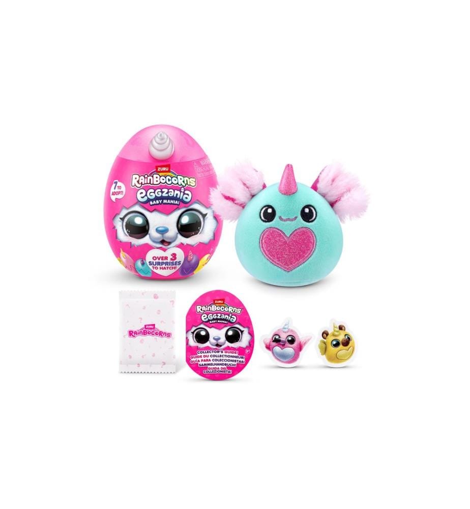 Zuru - Rainbocorns Eggzania Plush Soft Mini assorti