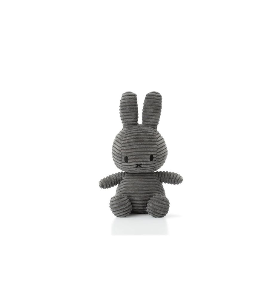 Bon Ton Toys - Miffy ECO velours côtelé gris 23 cm