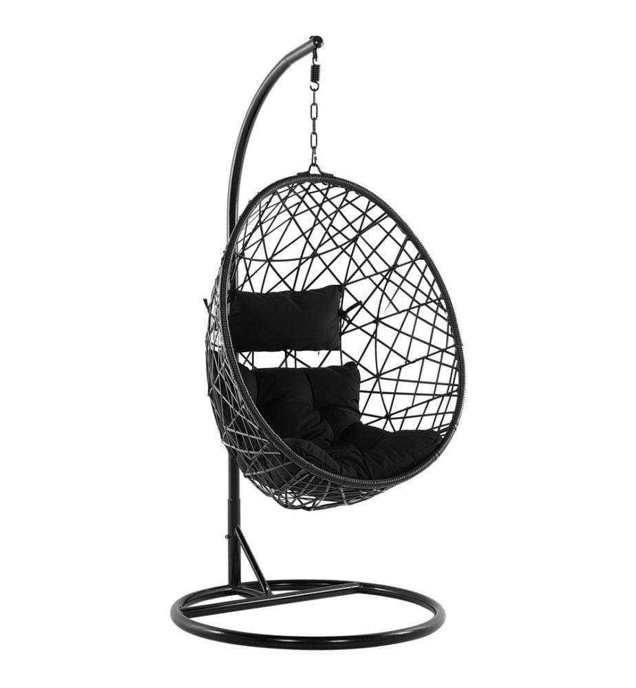 Fauteuil suspendu avec support ALATRI Polyrotin Noir