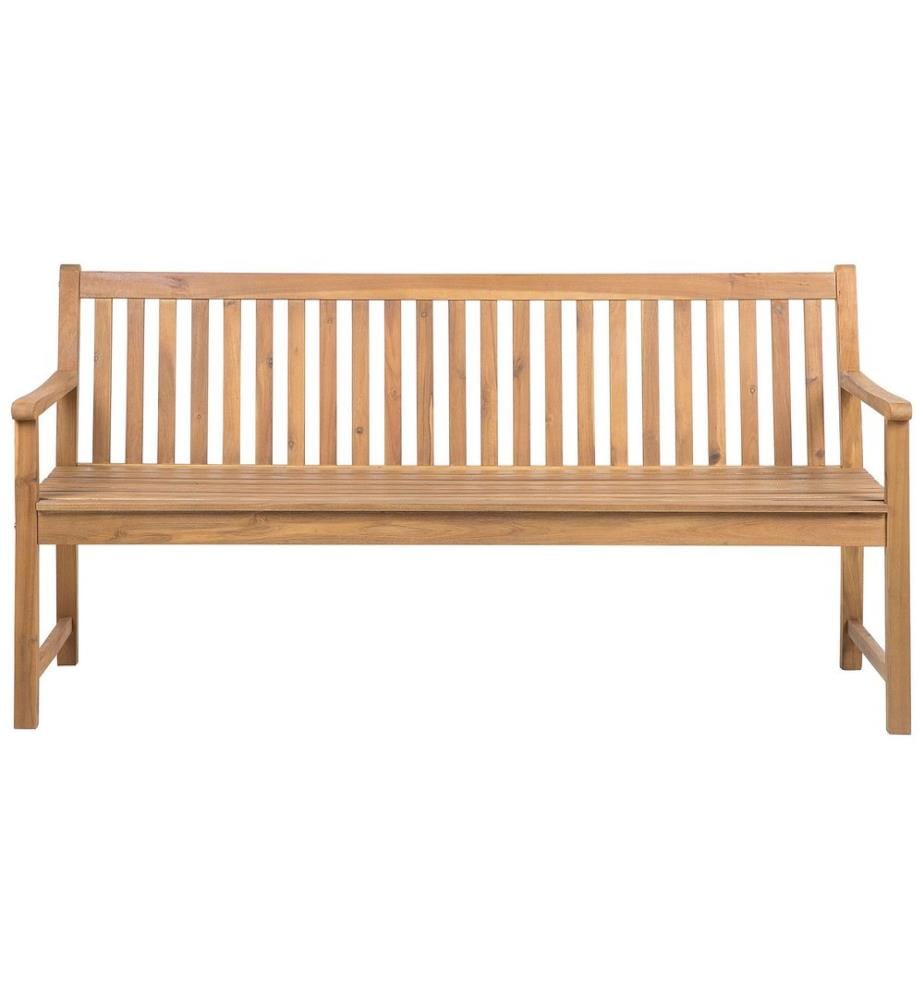 Banc de jardin VIVARA 180 cm Bois d'acacia certifié Marron clair