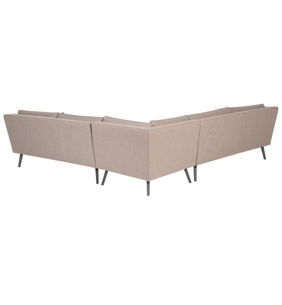 Canapé d'angle de jardin 5 places LORETELLO Beige