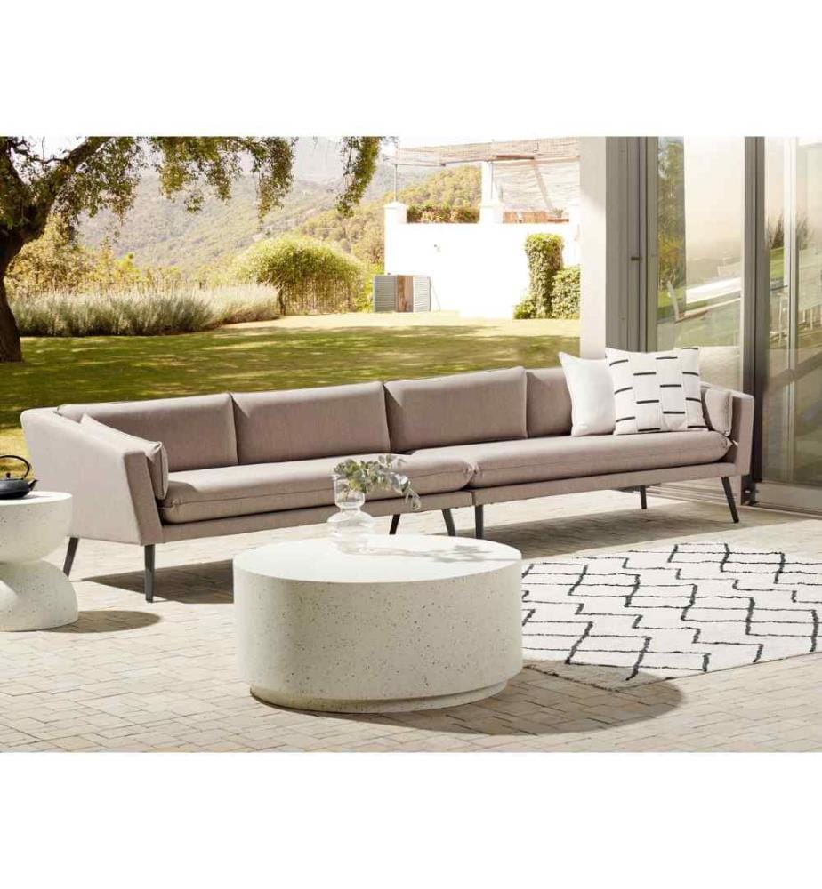 Canapé de jardin 4 places LORETELLO Beige