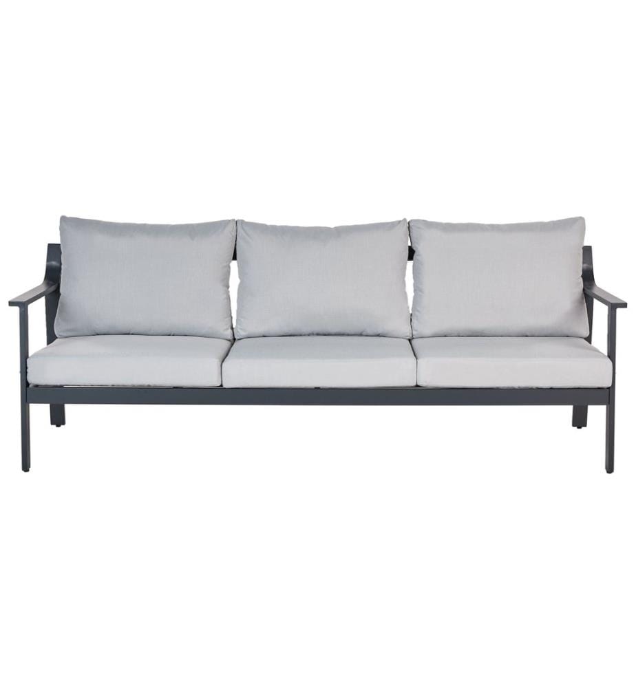 Canapé de jardin 3 places KIATO Métal Gris clair