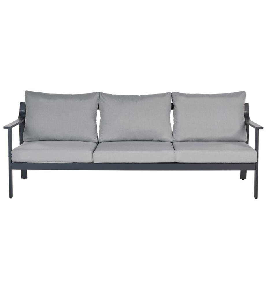 Canapé de jardin 3 places KIATO Métal Gris foncé
