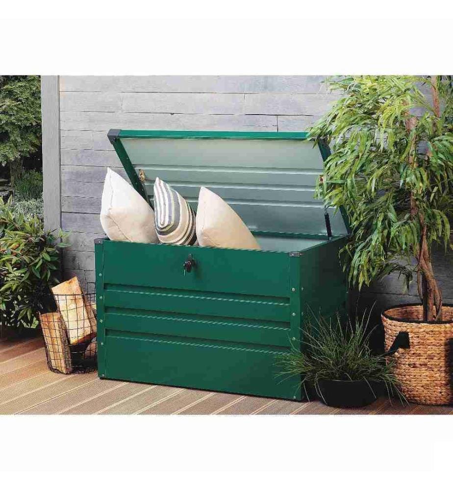 Coffre de rangement CEBROSA 100 cm 62 cm Vert foncé