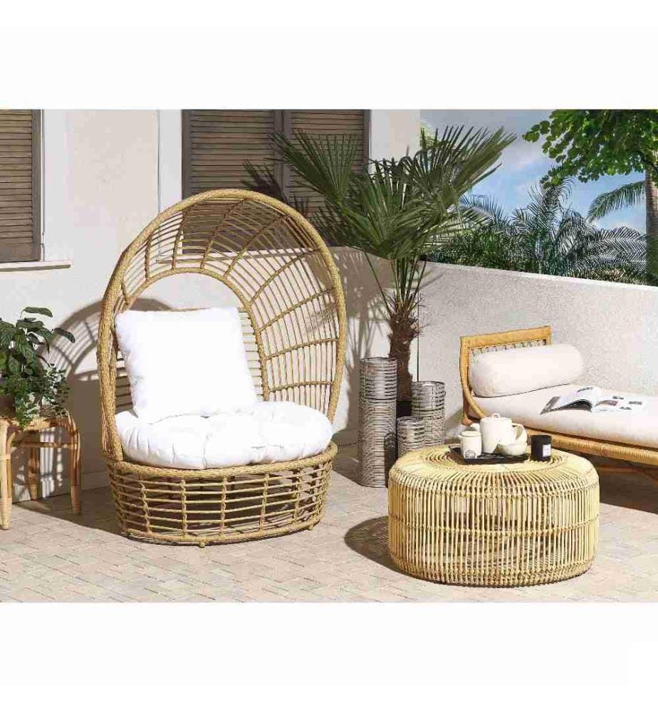 Fauteuil de jardin LIDO Rotin Beige