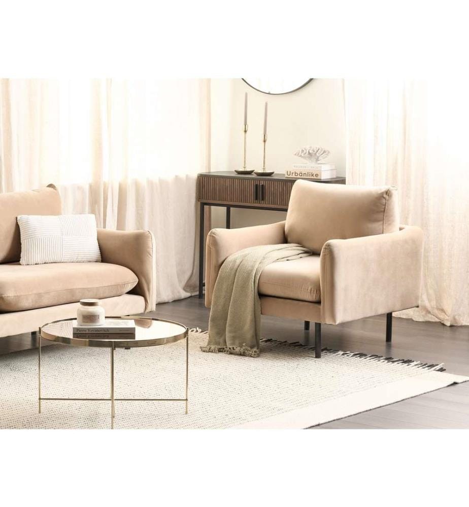 Fauteuil VINTERBRO Velours Beige