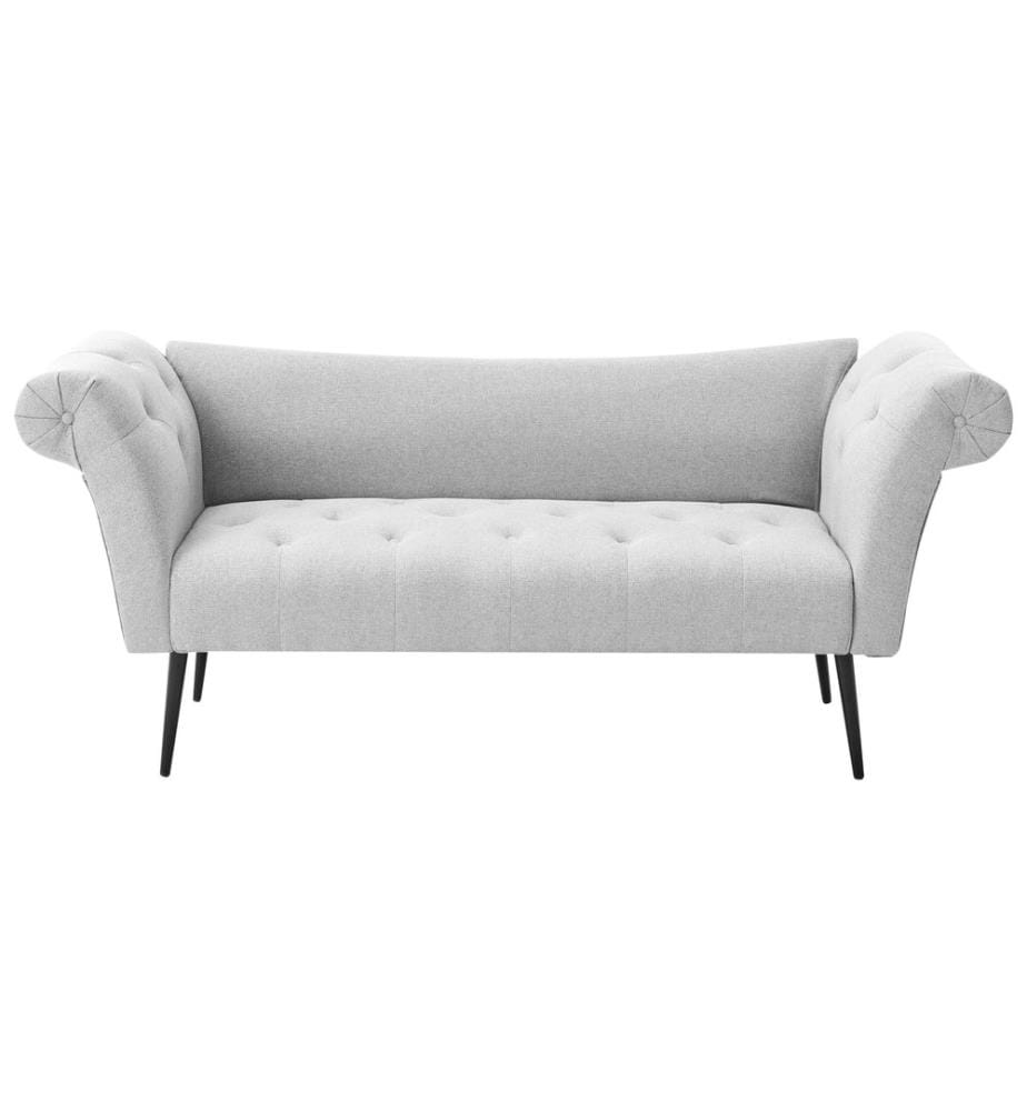 Chaise longue NANTILLY Tissu Gris clair