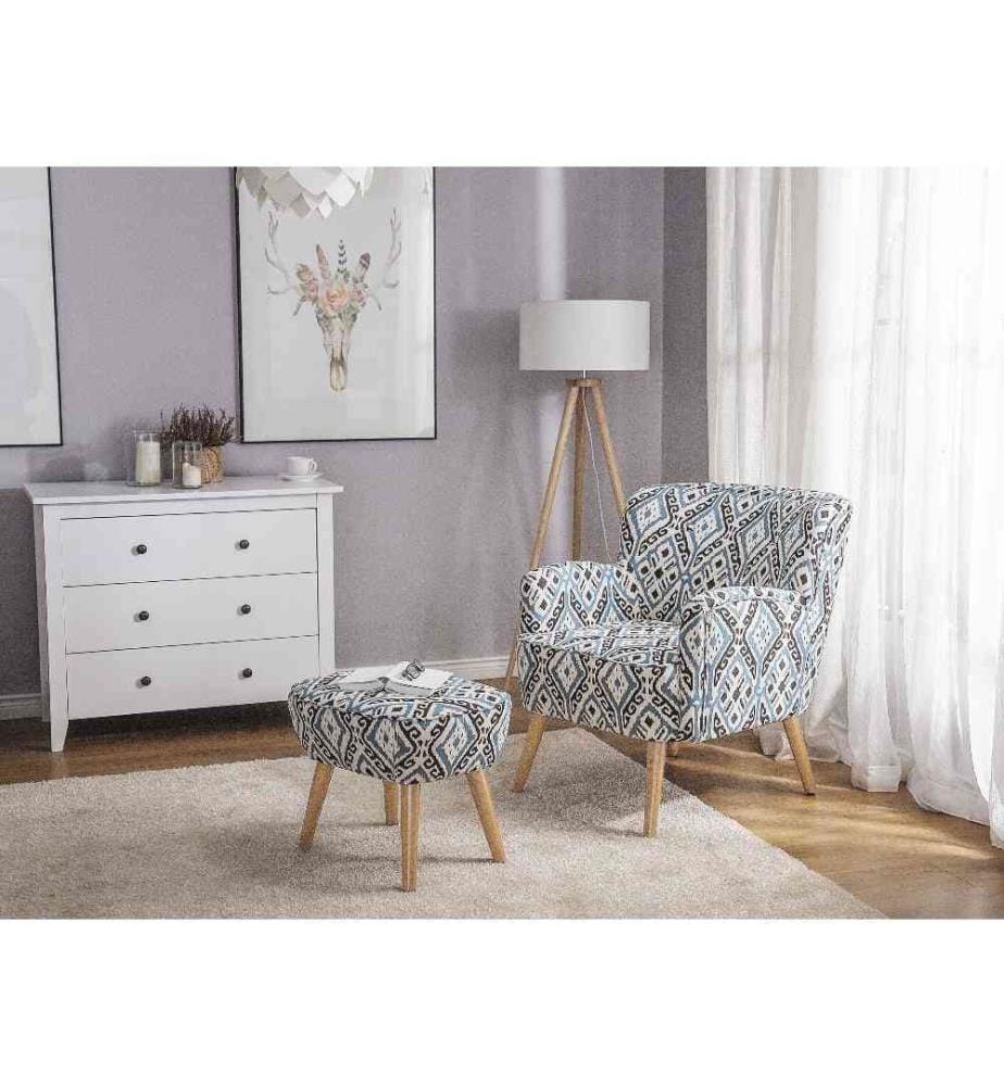 Fauteuil TUMBA Tissu Multicolore