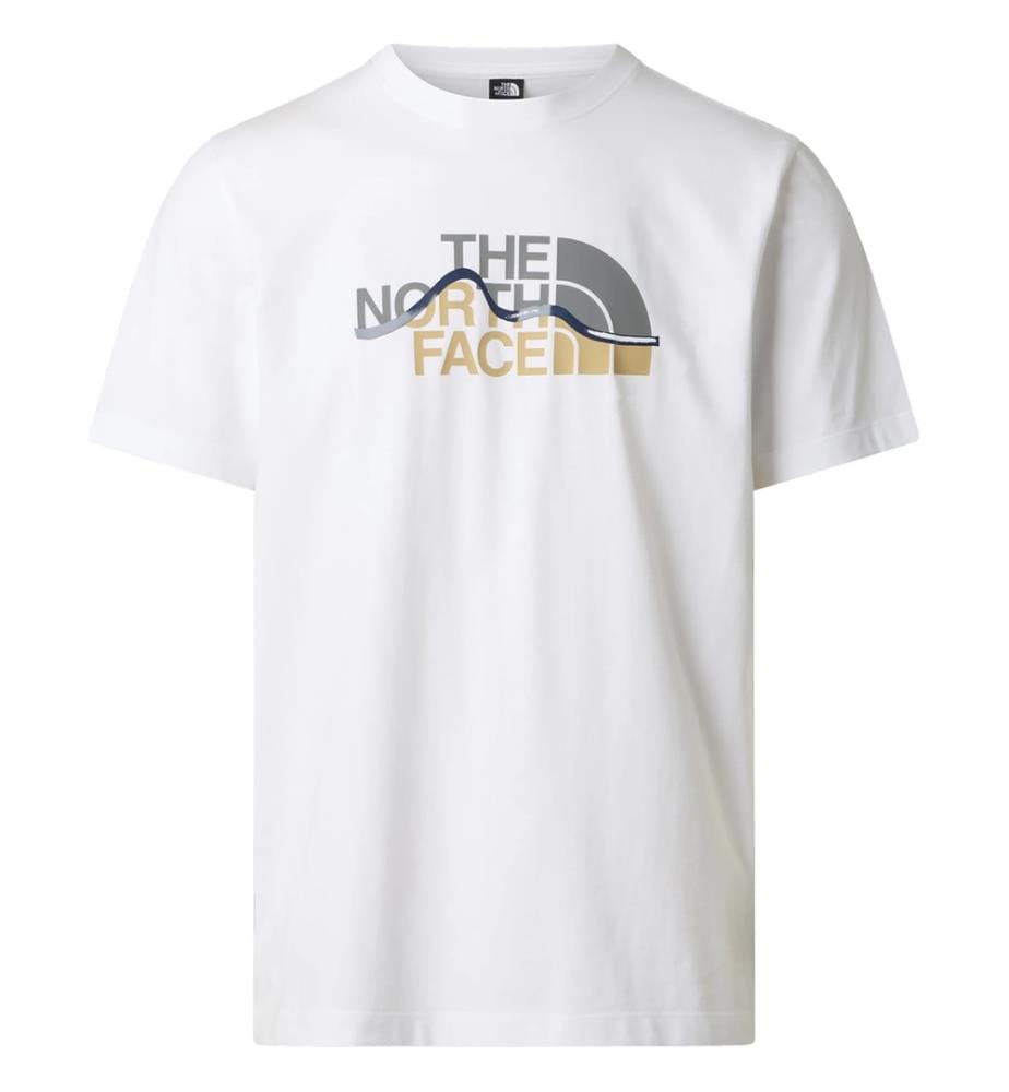 T-Shirt Mountain Line - Blanc