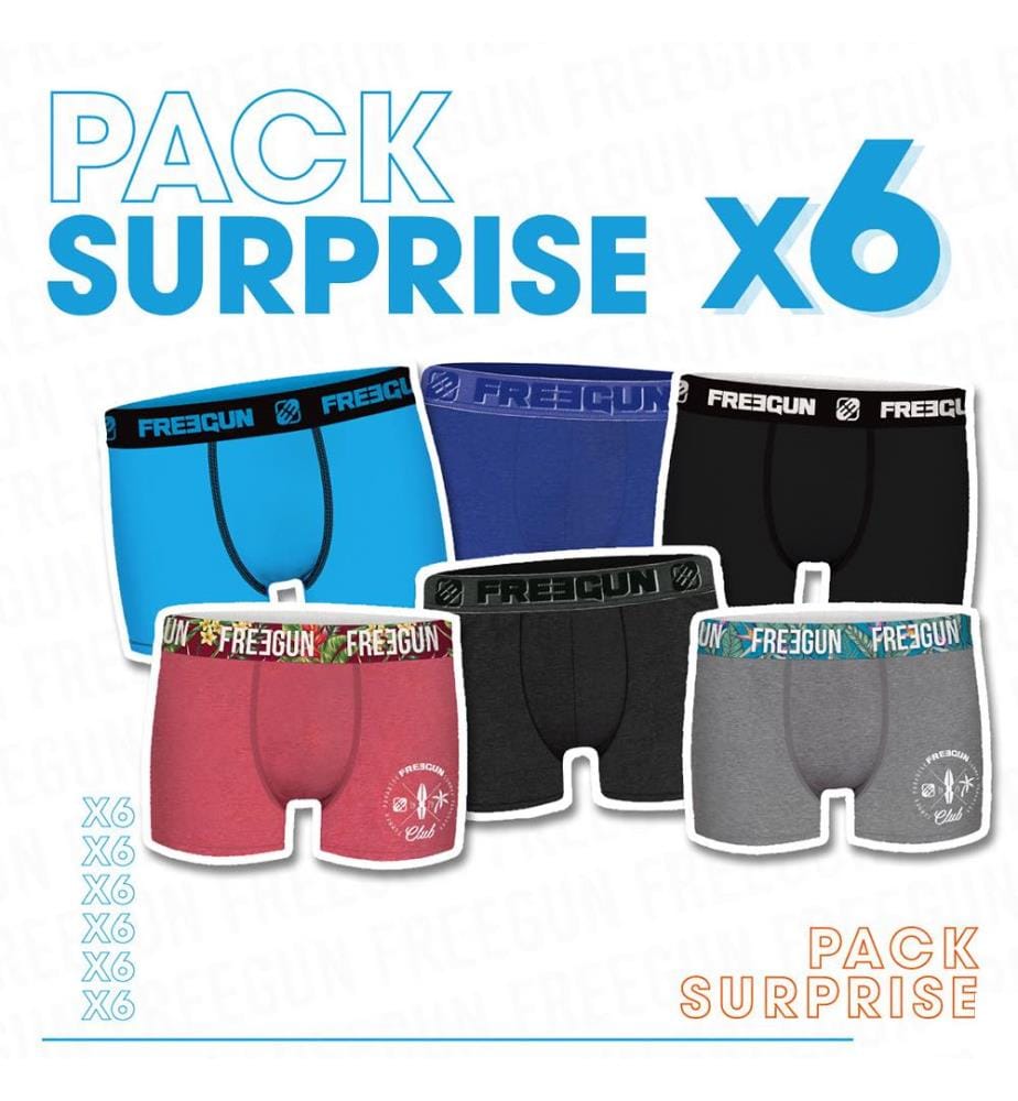 Lot de 6 Boxers - Multicolore