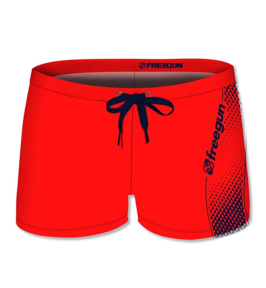 Short de Bain - Rouge et Noir