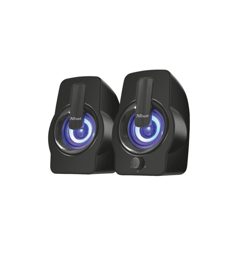TRUST - Haut-parleurs de PC Gemi RGB 2.0 Noir