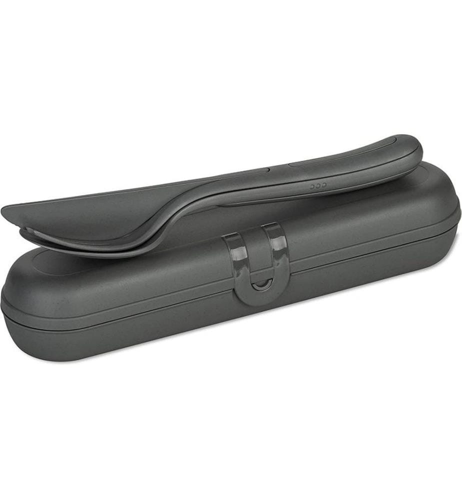 KOZIOL - Couverts à emporter Klikk Ready 3 pièces, Gris