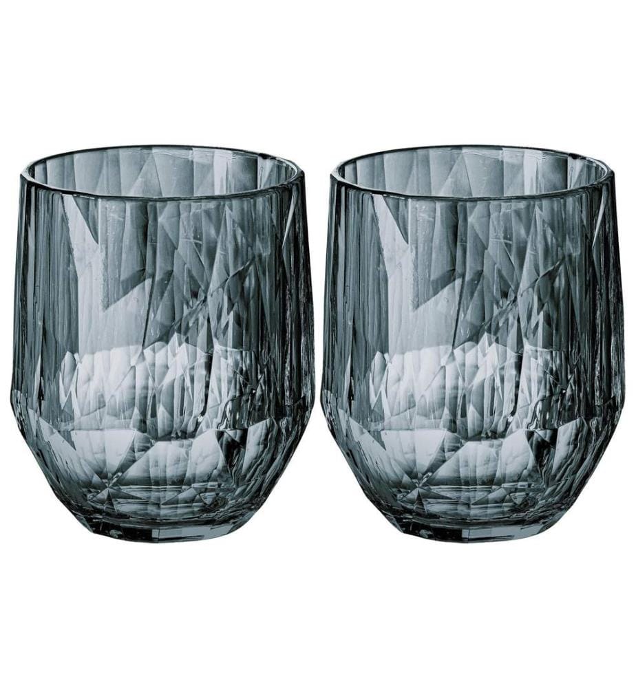 KOZIOL - Verre Club No. 24 300 ml, 2 Pièce/s, Gris