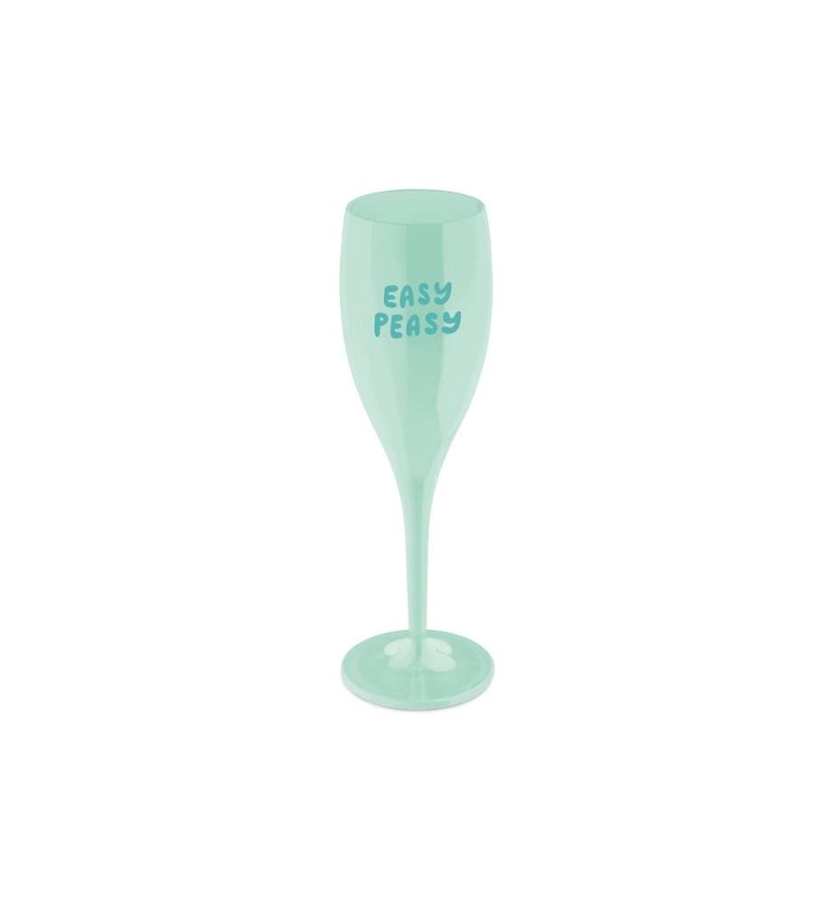 KOZIOL - Verre à champagne Easy Peasy 100 ml, 1 Pièce/s, Transparent/Blanc