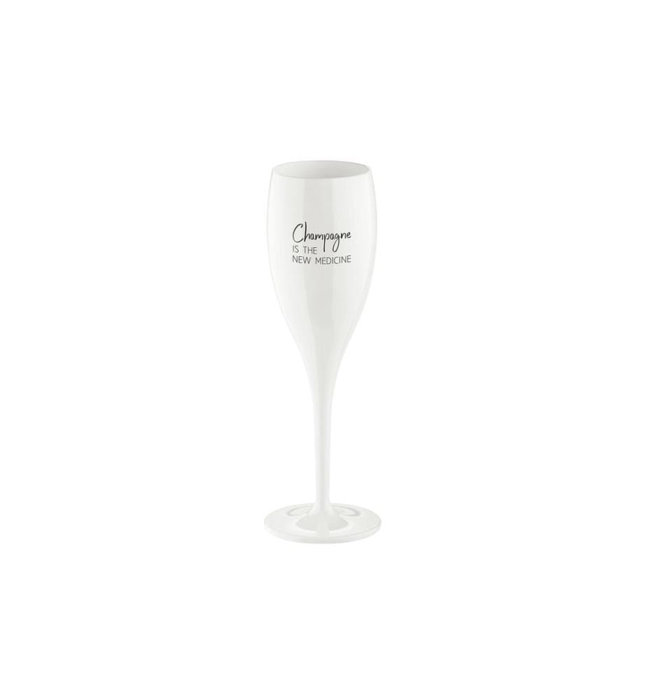 KOZIOL - Verre à champagne Superglas Champagne is 100 ml, 1 Pièce/s, Blanc