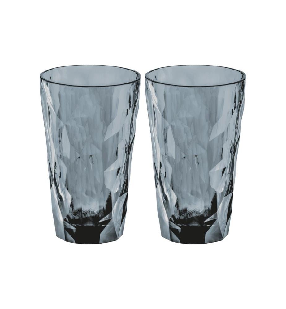 KOZIOL - Verre Club No. 6 300 ml, 2 Pièce/s, Gris