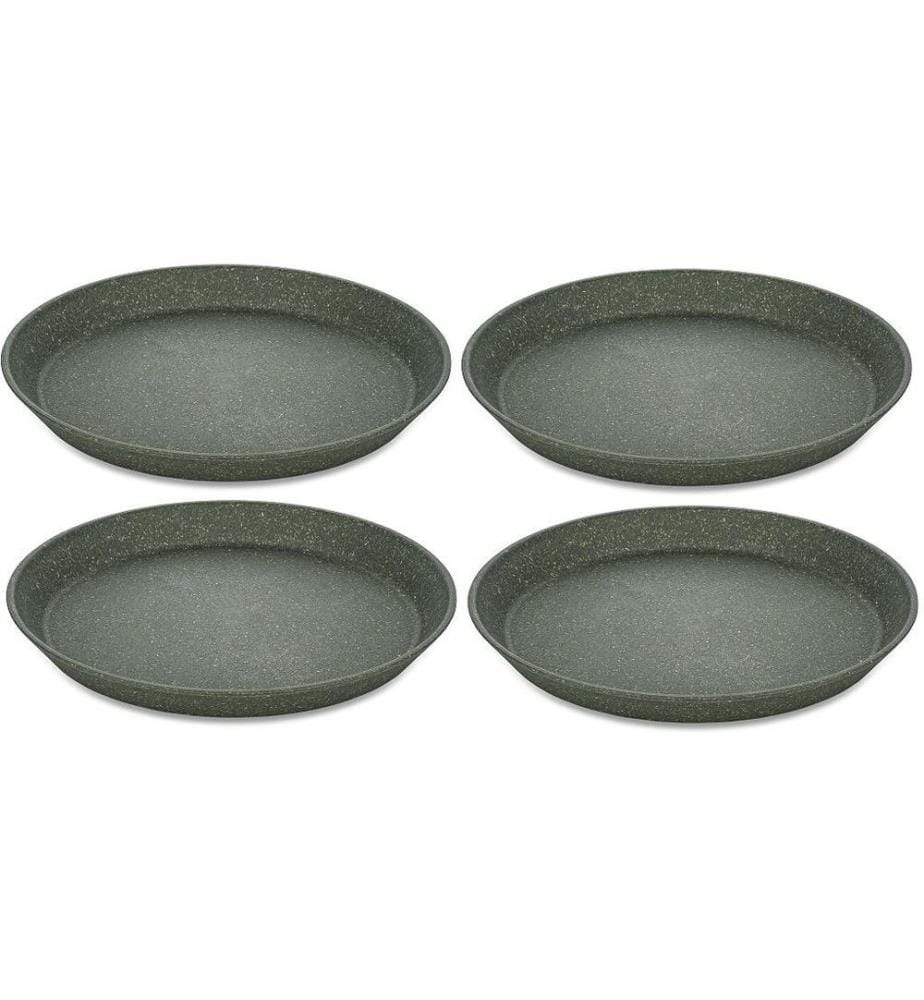 KOZIOL - Assiette non décorative Connect Ø 20.5 cm, 4 Pièce/s, Gris