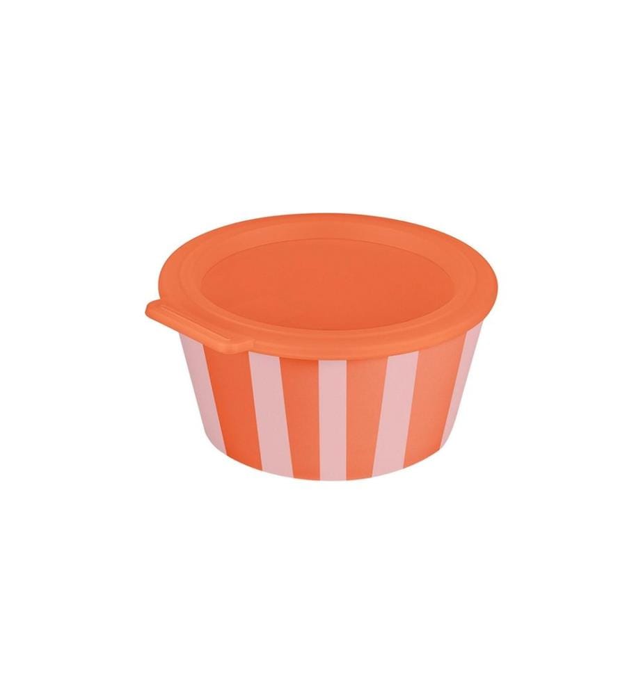 KOZIOL - Coupe Nora Box Stripes 14.7 cm, 1 Pièce/s, Strong Coral