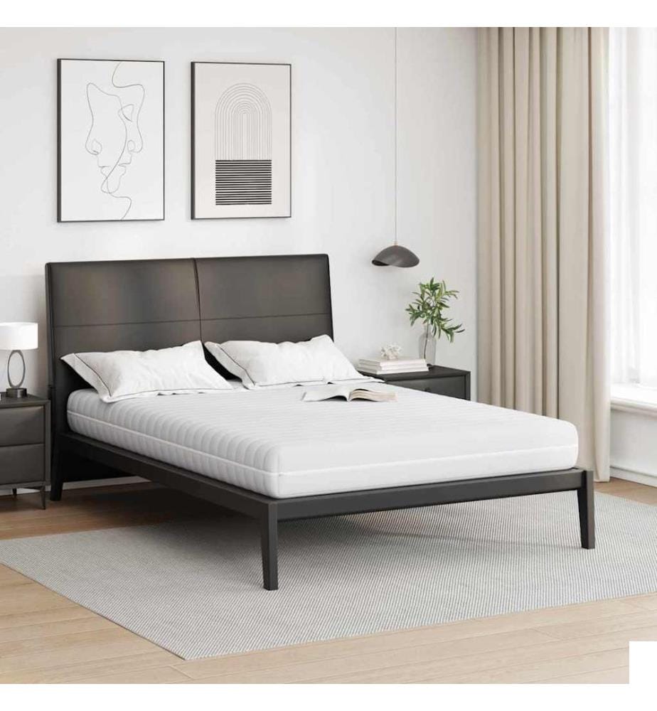 Matelas Blanc 140 x 190 cm Ressort ensaché