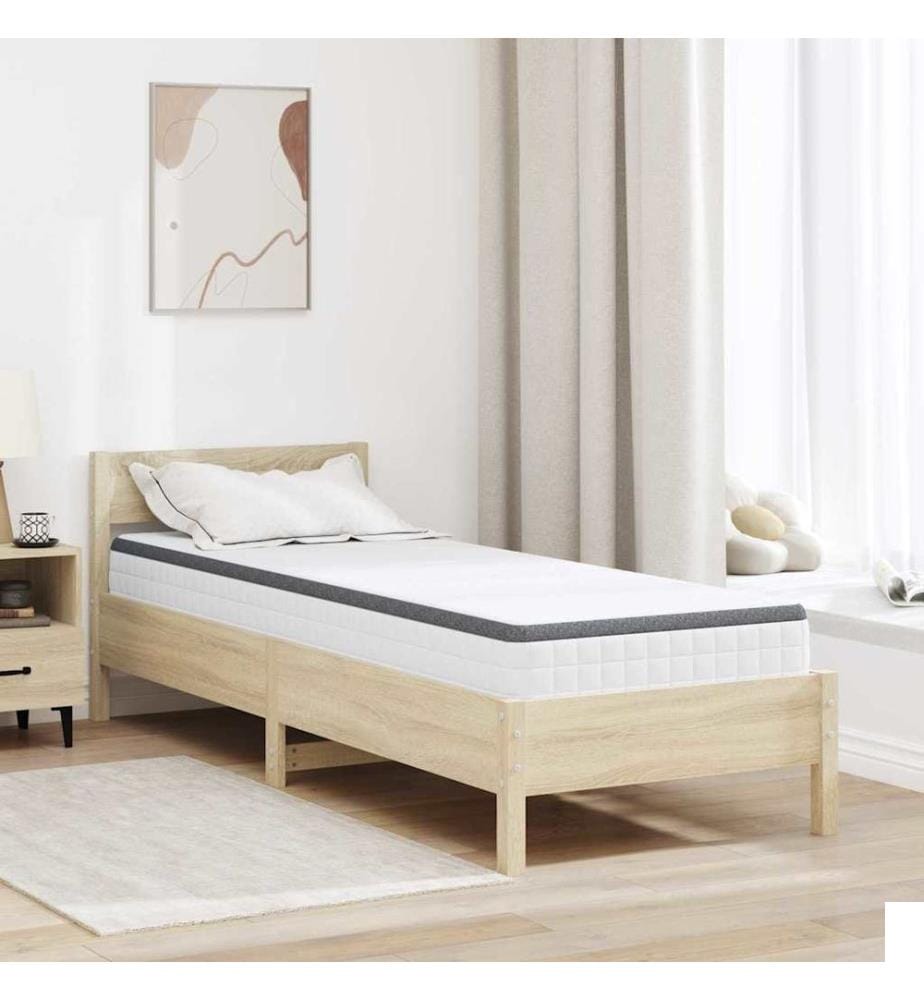 Matelas Blanc et Gris 80 x 200 cm Printemps Bonell