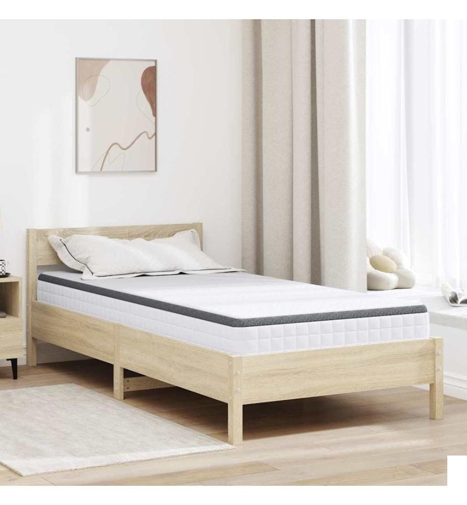 Matelas Blanc et Gris 90 x 200 cm Printemps Bonell