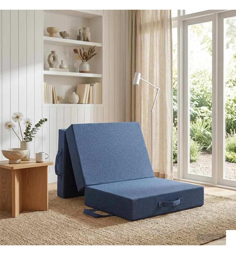 Canapé-lit pliable 75 x 67 x 45 cm Bleu