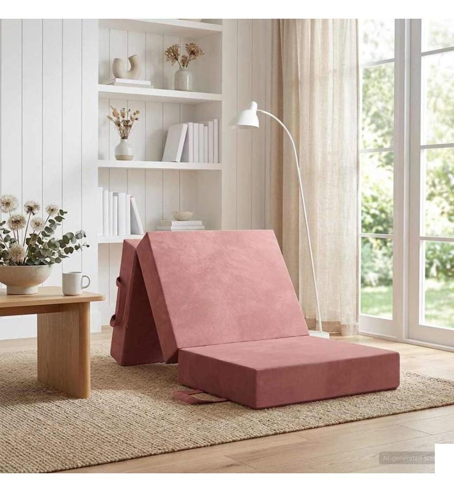Canapé-lit pliable 75 x 67 x 45 cm Rose