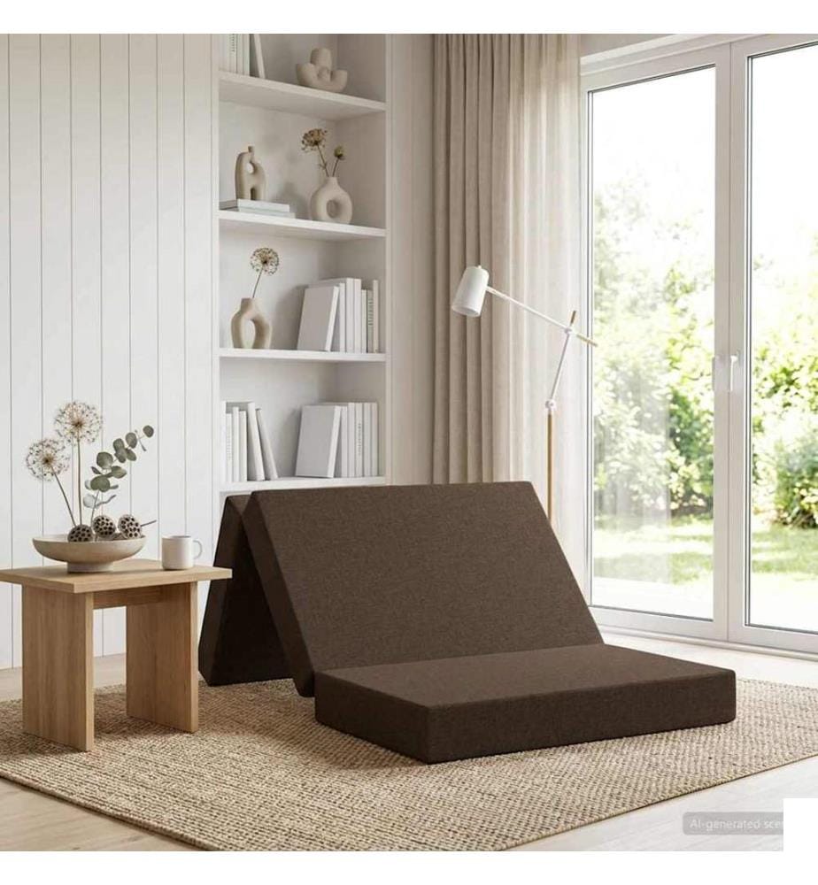 Canapé-lit pliable 100 x 67 x 45 cm Taupe
