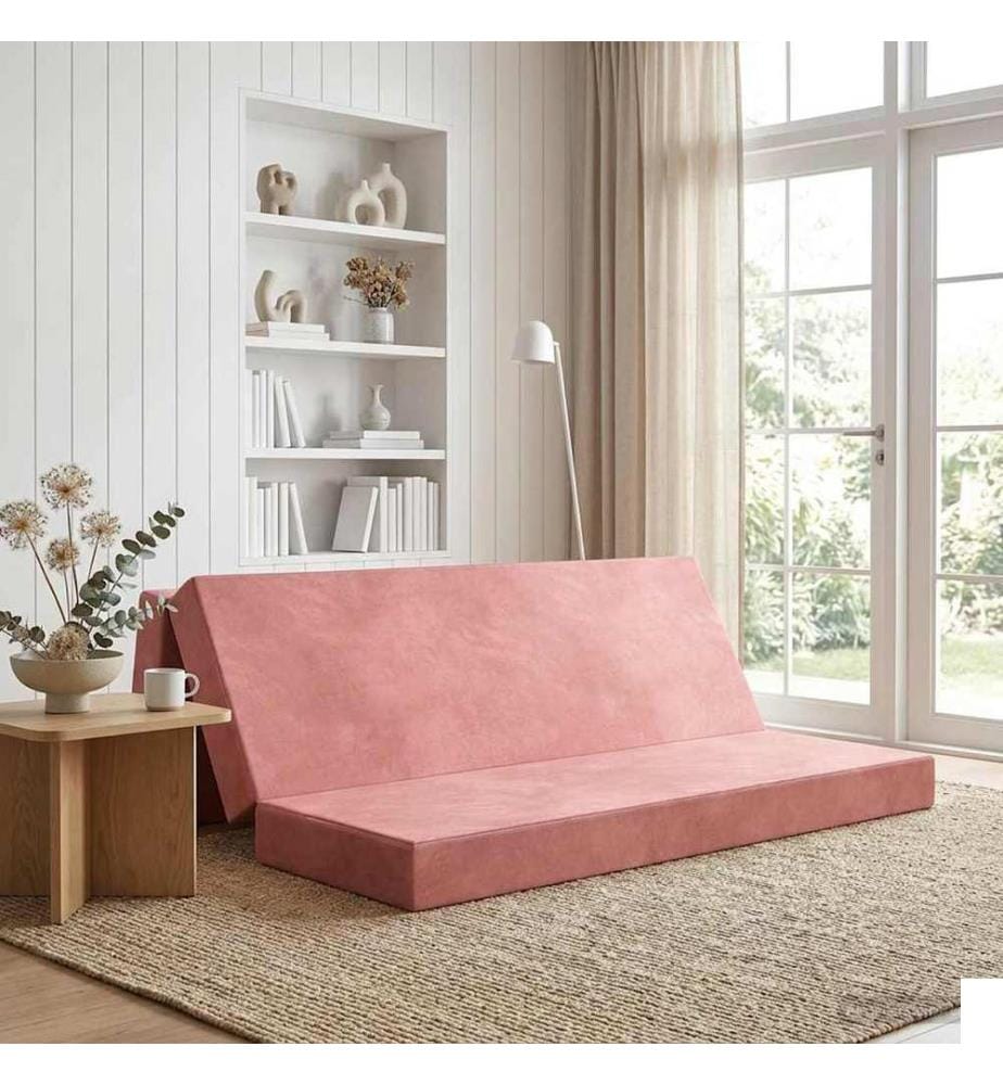 Canapé-lit pliable 200 x 67 x 45 cm Rose